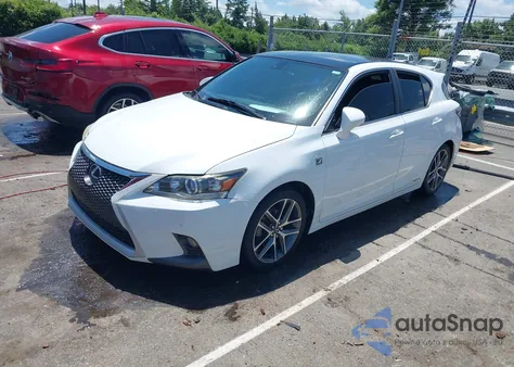 2014 Lexus Ct 200H из США, поврежденный, VIN JTHKD5BH4E2194507